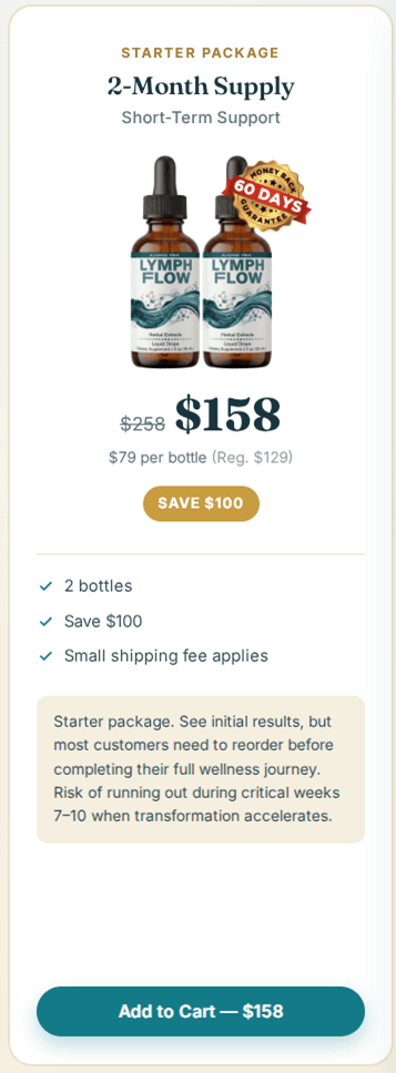 Lymph Flow Price
